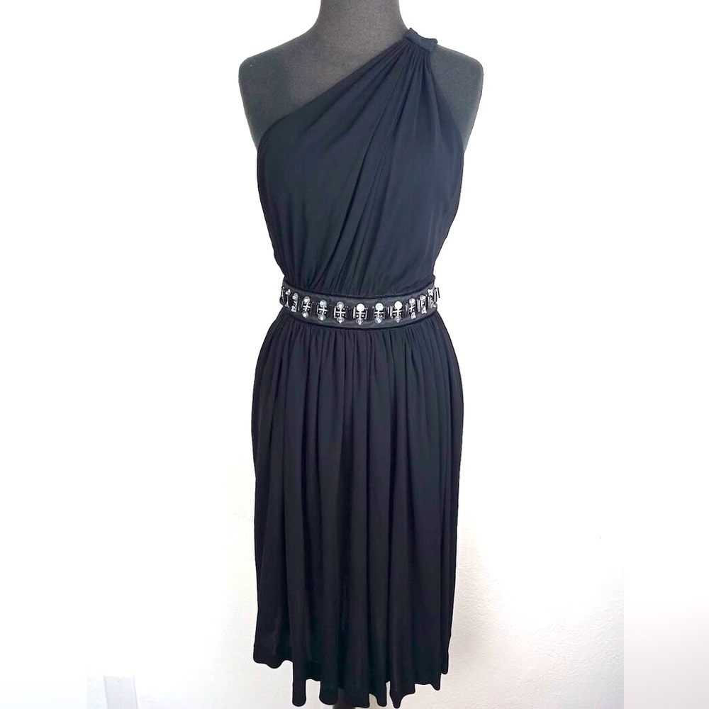 D&G Vintage Cocktail Dress with Beaded Waistband